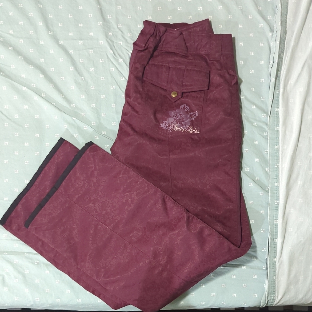 Betty Rides eggplant purple juniors/womens ski pants size XL